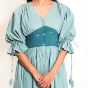 Turt Dress Mul Cotton - Mint Green