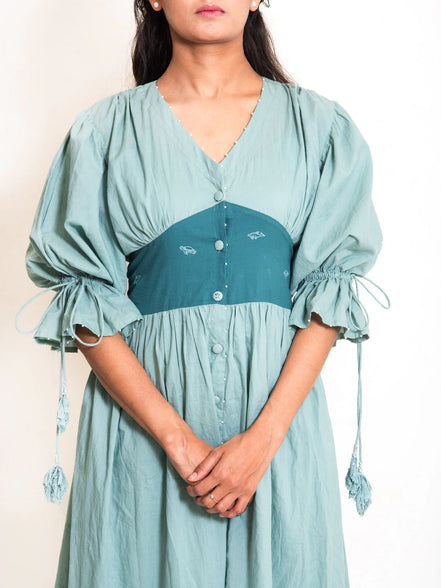 Turt Dress Mul Cotton - Mint Green