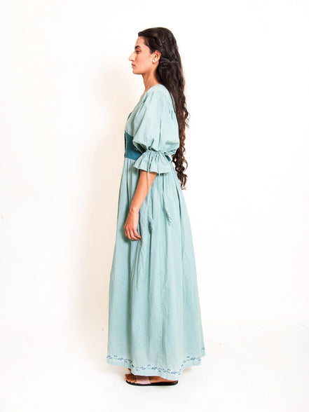 Turt Dress Mul Cotton - Mint Green