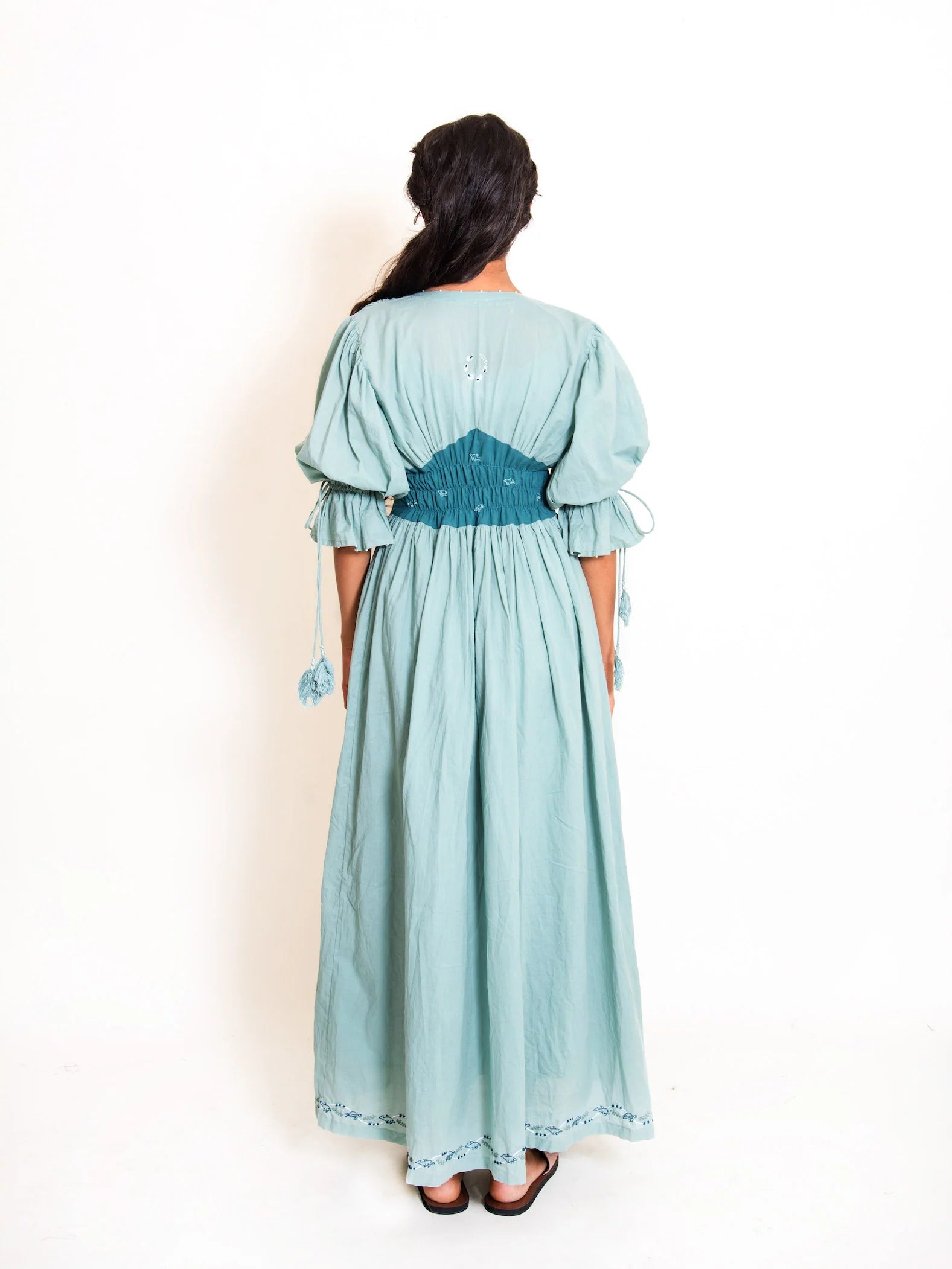 Turt Dress Mul Cotton - Mint Green
