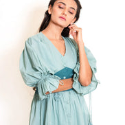 Turt Dress Mul Cotton - Mint Green