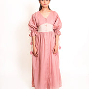 Turt Dress Mul Cotton - Onion Pink