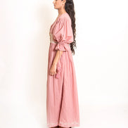 Turt Dress Mul Cotton - Onion Pink