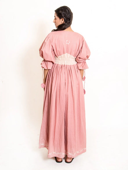 Turt Dress Mul Cotton - Onion Pink