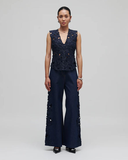 Waterlily Denim Vest