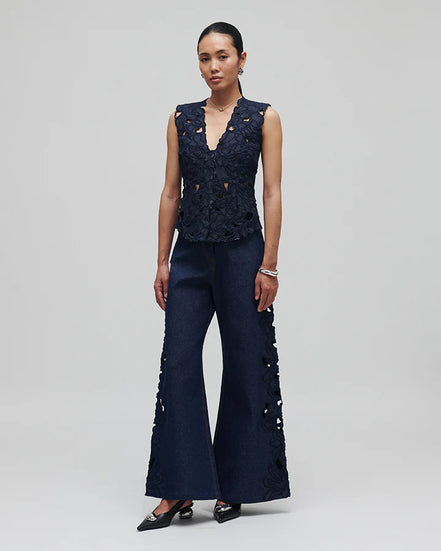 Waterlily Denim Vest