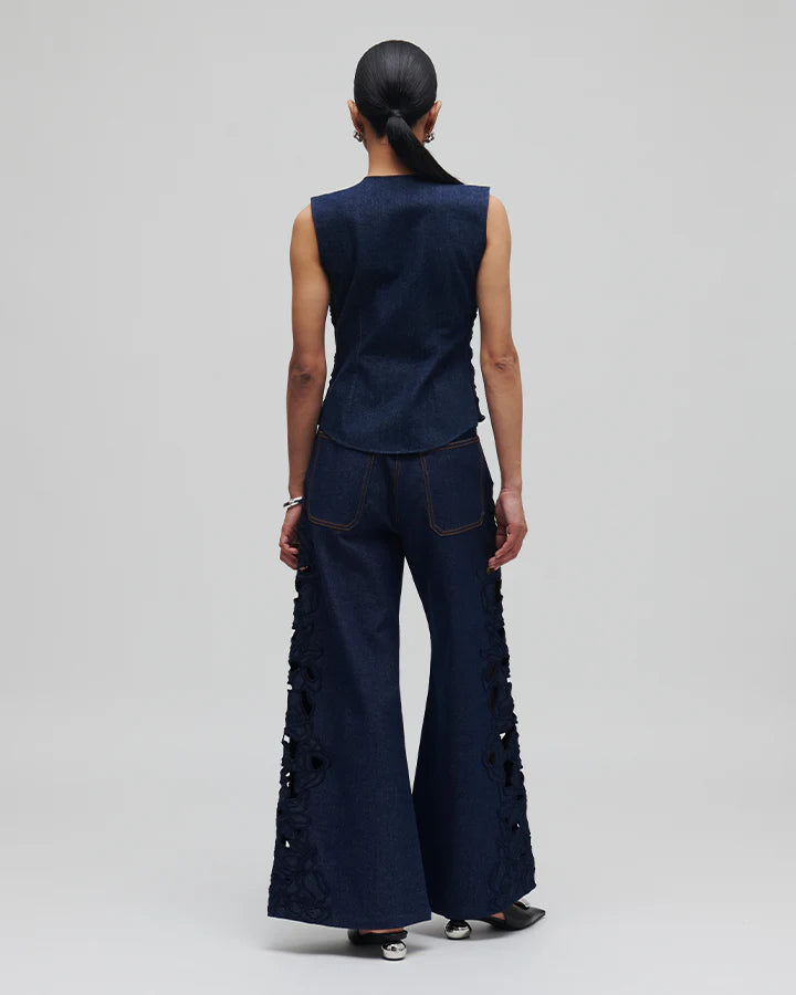Waterlily Denim Vest